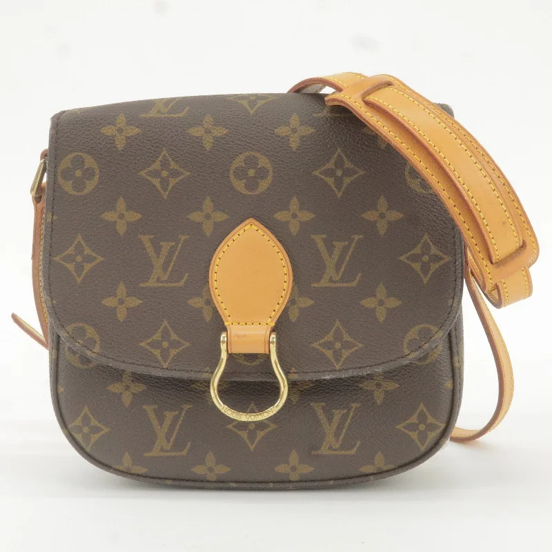 Louis Vuitton crossbody bags with a printed floral pattern for femininityLouis Vuitton Monogram Saint Cloud MM Shoulder Bag M51243