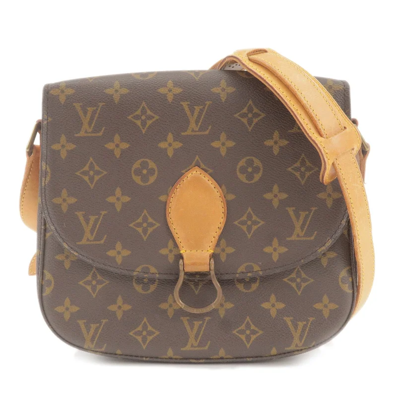 Ladies Louis Vuitton shoulder bags with a magnetic - closure flap for easeLouis Vuitton Monogram Saint Cloud GM Shoulder Bag Brown M51242