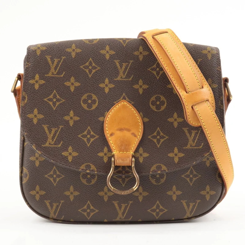 Ladies Louis Vuitton handbags with a detachable coin purse insideLouis Vuitton Monogram Saint Cloud GM Shoulder Bag Brown M51242