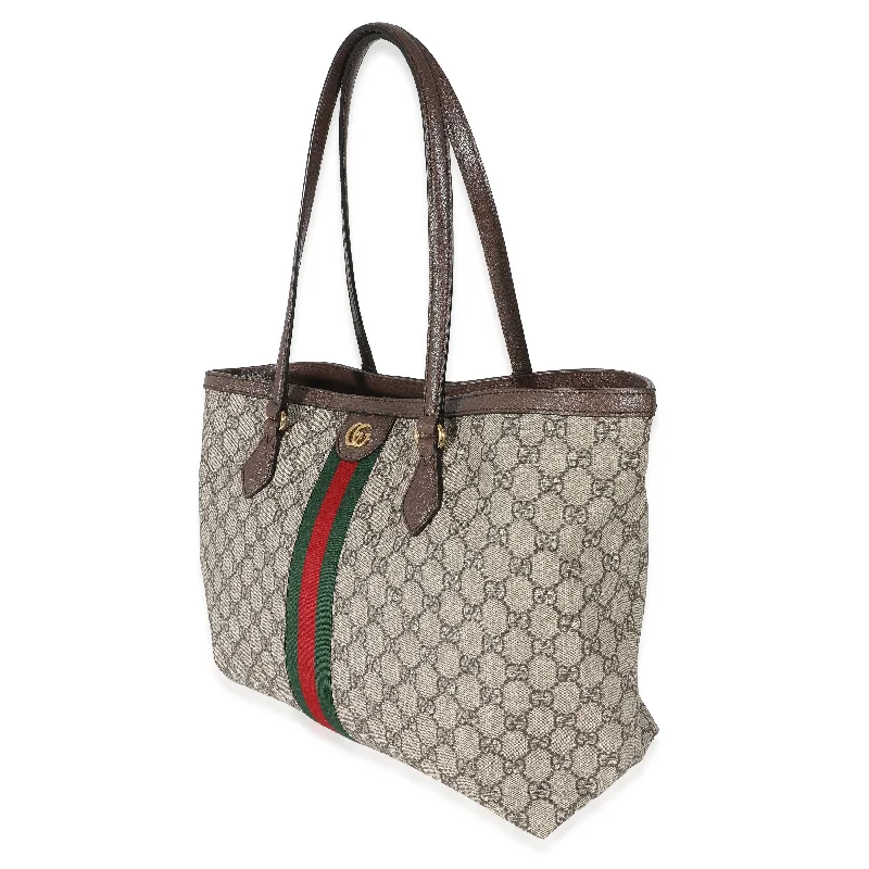 Ladies Gucci Dionysus bags with a chain - link shoulder strapGucci GG Supreme Medium Ophidia Web Tote