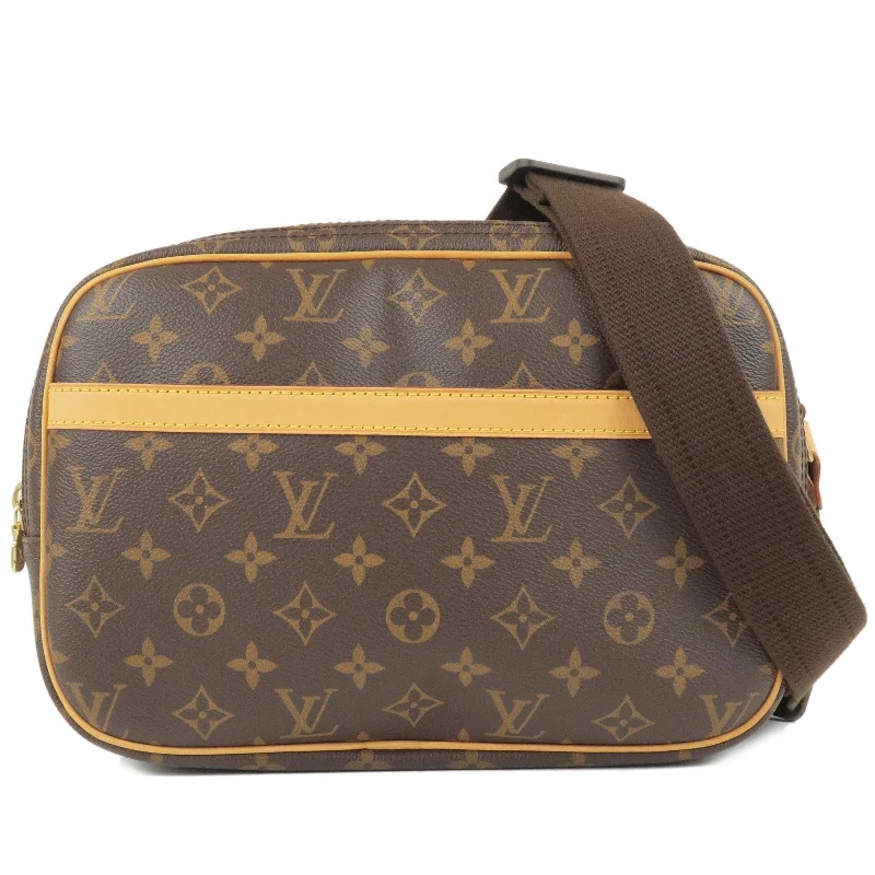 Ladies Louis Vuitton shoulder bags with a wide - width strap for comfortLouis Vuitton Monogram Reporter PM Shoulder Bag M45254