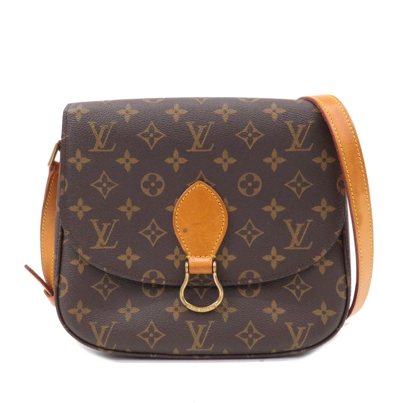 Louis Vuitton bags with a zip - around closure for enhanced securityLouis Vuitton Monogram Saint Cloud GM Shoulder Bag Brown M51242