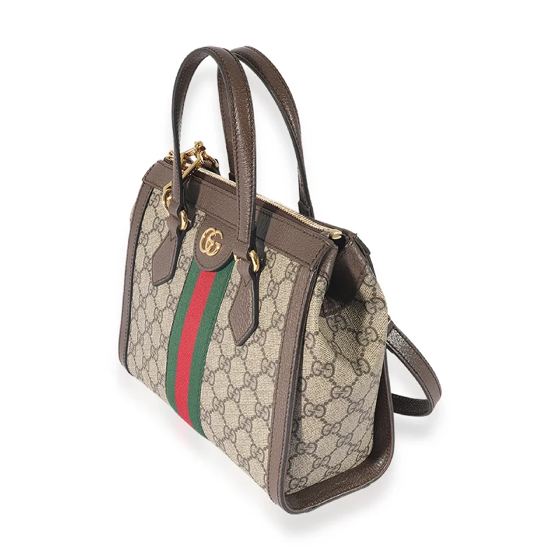 Women Gucci bags with a detachable mobile phone holderGucci GG Supreme Small Ophidia Tote