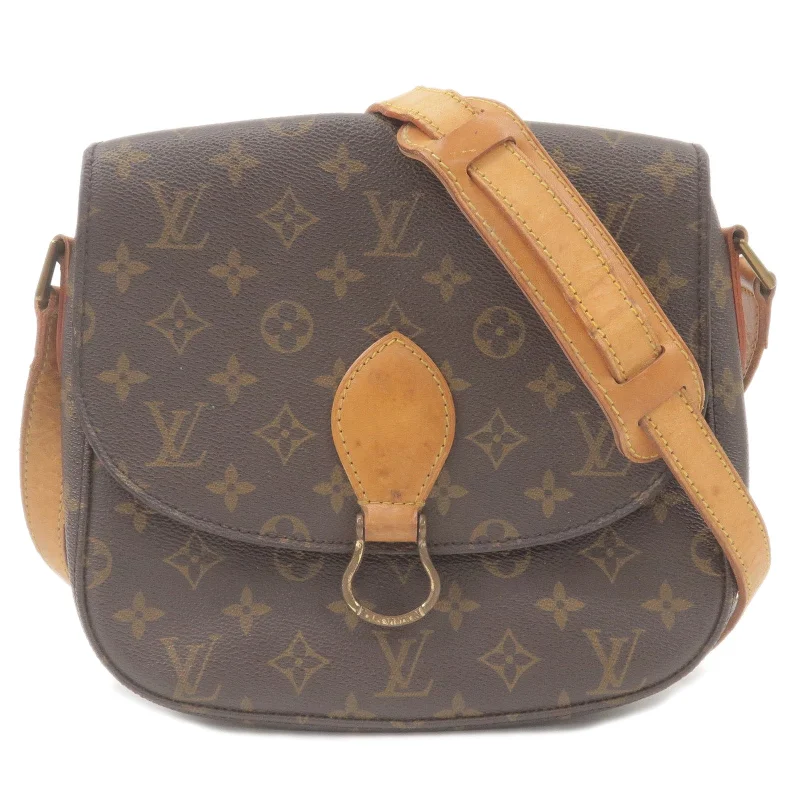 Louis Vuitton crossbody bags with adjustable shoulder straps for comfortLouis Vuitton Monogram Saint Cloud GM Shoulder Bag Brown M51242