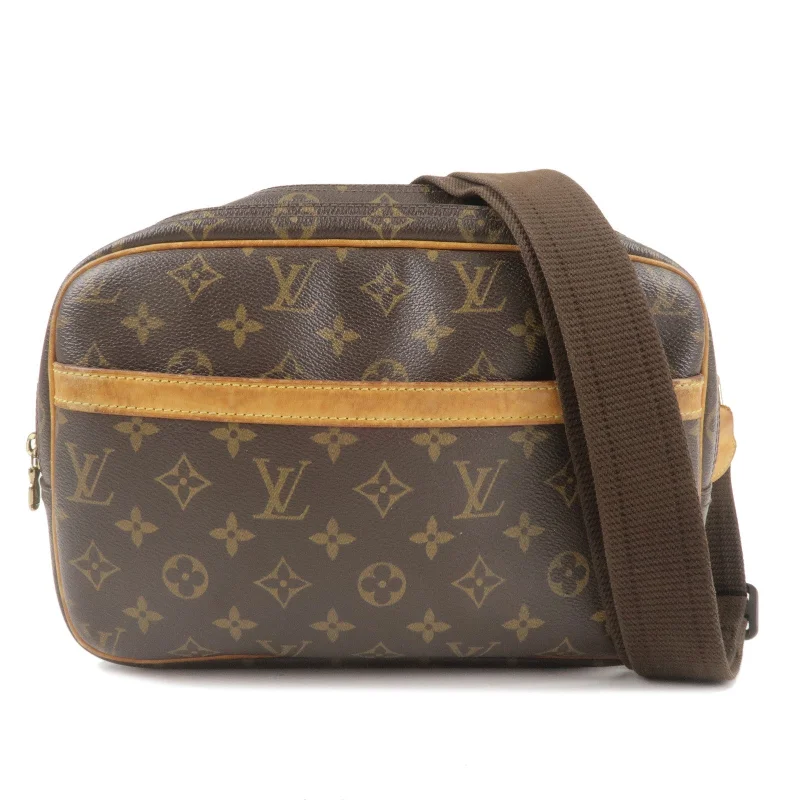 Louis Vuitton bags with a snap - button closure and a decorative charm for styleLouis Vuitton Monogram Reporter PM Shoulder Bag M45254