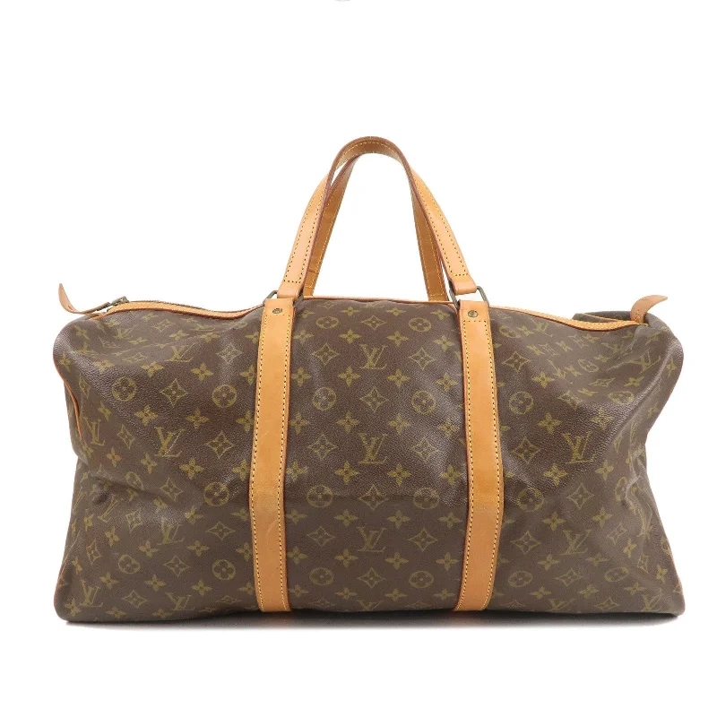 Ladies Louis Vuitton Capucines bags with gold - toned hardwareLouis Vuitton Monogram Sac Souple 55 Boston Bag Brown M41622