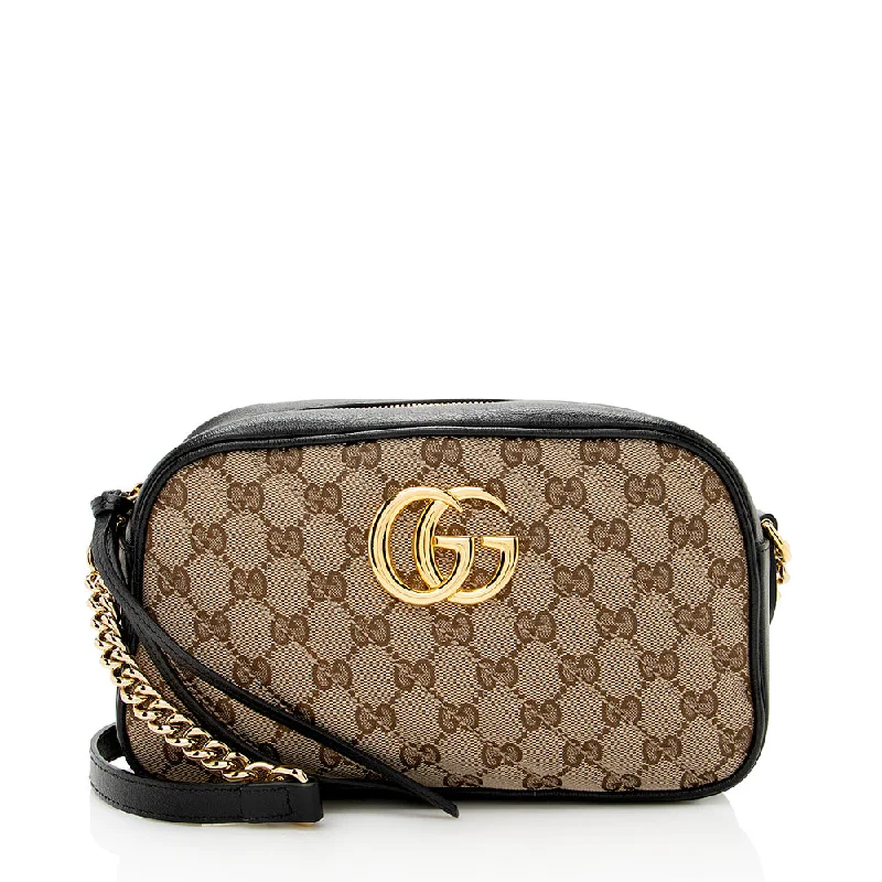 Gucci backpacks for women with a multi - pocket designGucci GG Canvas GG Marmont Small Shoulder Bag