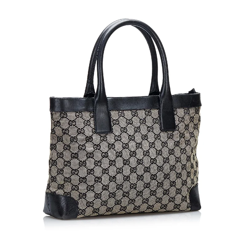 Ladies Gucci handbags with a detachable coin purse insideGucci GG Canvas Tote Bag (SHG-9mqKFI)