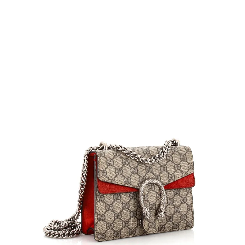 Small - sized Women Gucci shoulder bags for evening outingsGucci Dionysus Bag Gg Coated Canvas Mini