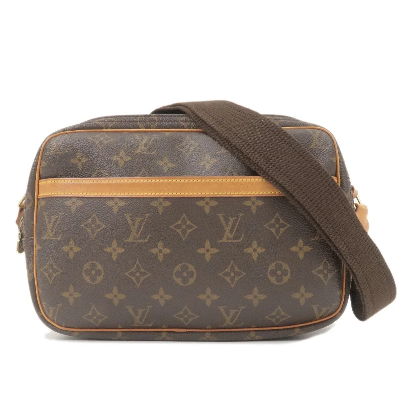 Louis Vuitton backpacks with a padded back panel for comfort during long - wearLouis Vuitton Monogram Reporter PM Shoulder Bag M45254