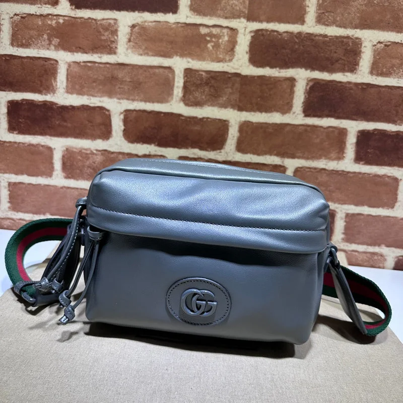 Women Gucci bags with a chain - link trim and a leather bodyWF - Gucci Bags - 12179