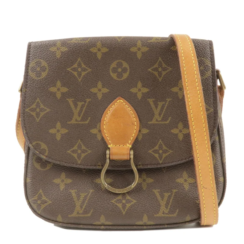 Louis Vuitton bags with a detachable mobile phone holder for convenienceLouis Vuitton Monogram Saint Cloud MM Shoulder Bag M51243