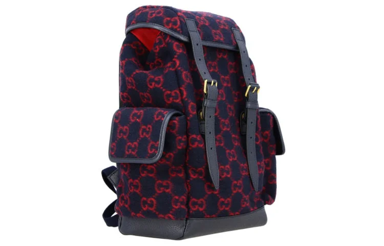 Gucci Marmont bags for women with a snakeskin - effect panelGUCCI GG Monogram Backpack 'Navy' 598184-G38GT-8468