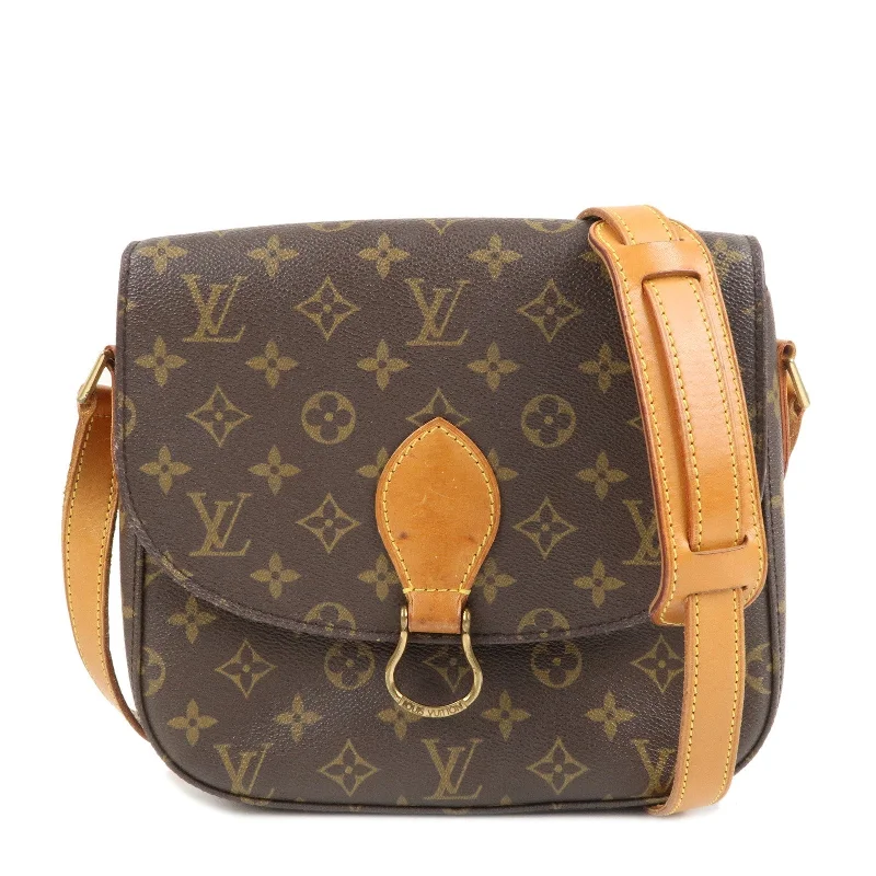 Louis Vuitton Petite Malle bags with a hard - shell structure for uniquenessLouis Vuitton Monogram Saint Cloud GM Shoulder Bag Brown M51242