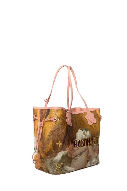 Louis Vuitton bags with a front - flap pocket for quick - access itemsLouis Vuitton Multi Colored Jeff Koons Masters Collection Fragonard Tote