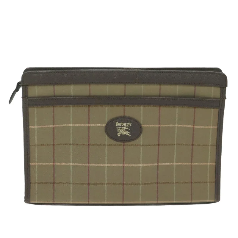 Burberry Bags with Antique - Style HardwareBURBERRYSs Nova Check Clutch Bag Canvas Brown  fm3178