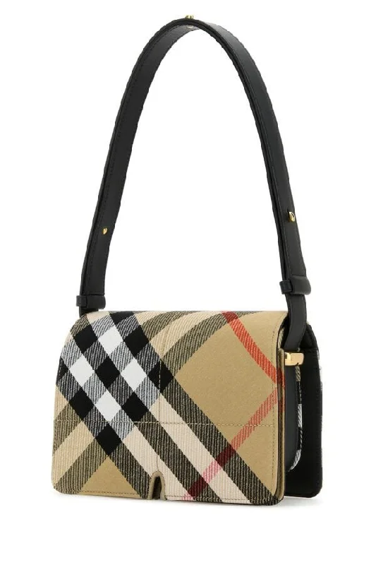 Miniature Burberry Crossbody Bags for Evening OutBurberry Woman Printed Canvas Snip Shoulder Bag