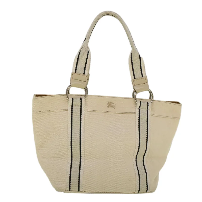 Burberry Bags with Hidden Pockets for Secret StorageBURBERRY Blue Label Tote Bag Canvas Beige Auth ar10721