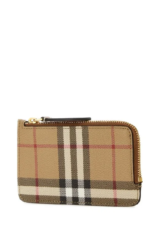 Burberry Bags with Detachable Straps for CustomizationBurberry Woman Printed Canvas Card Holder