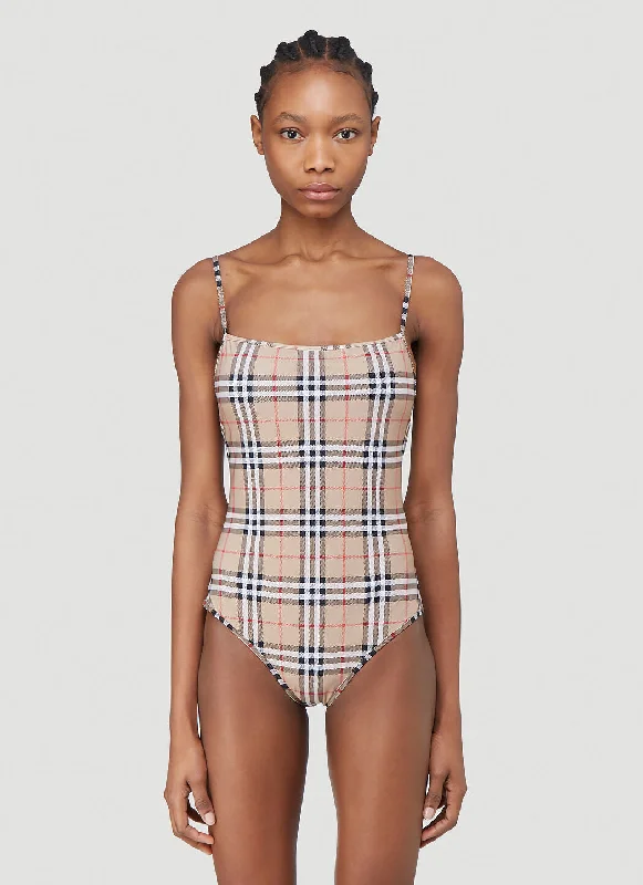 Travel - Approved Burberry Carry - on BagsBurberry Women Check Swimsuit