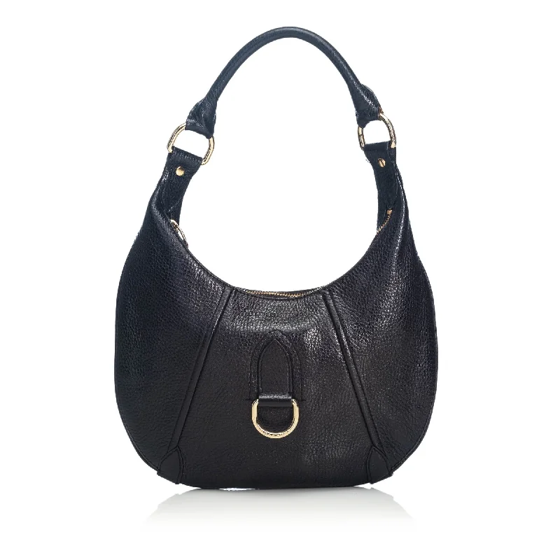 Compact and Portable Burberry Waist BagsBurberry Black Others Leather Grained Hobo Bag China