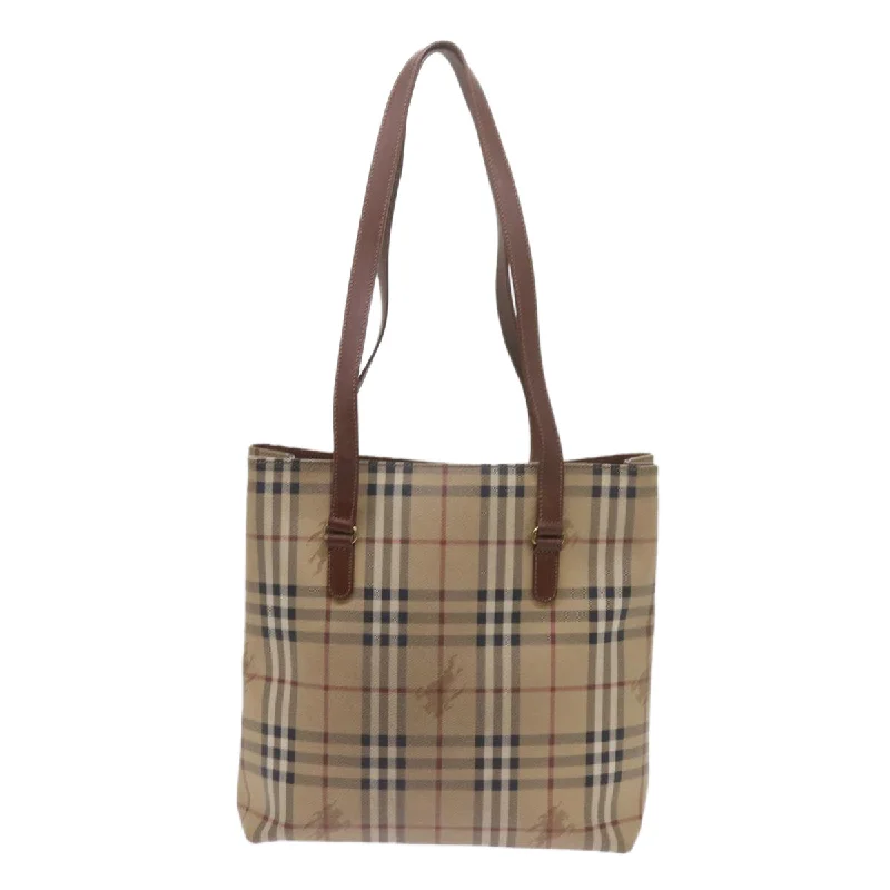 Minimalist Burberry Bags for a Sleek LookBURBERRYSs Nova Check Tote Bag PVC Leather Beige  60590