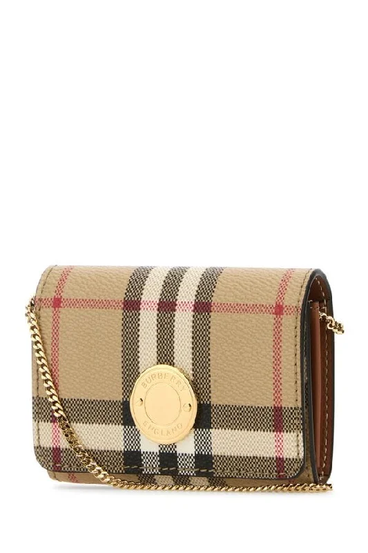 Minimalist Burberry Bags for a Sleek LookBurberry Woman Printed Canvas Card Holder