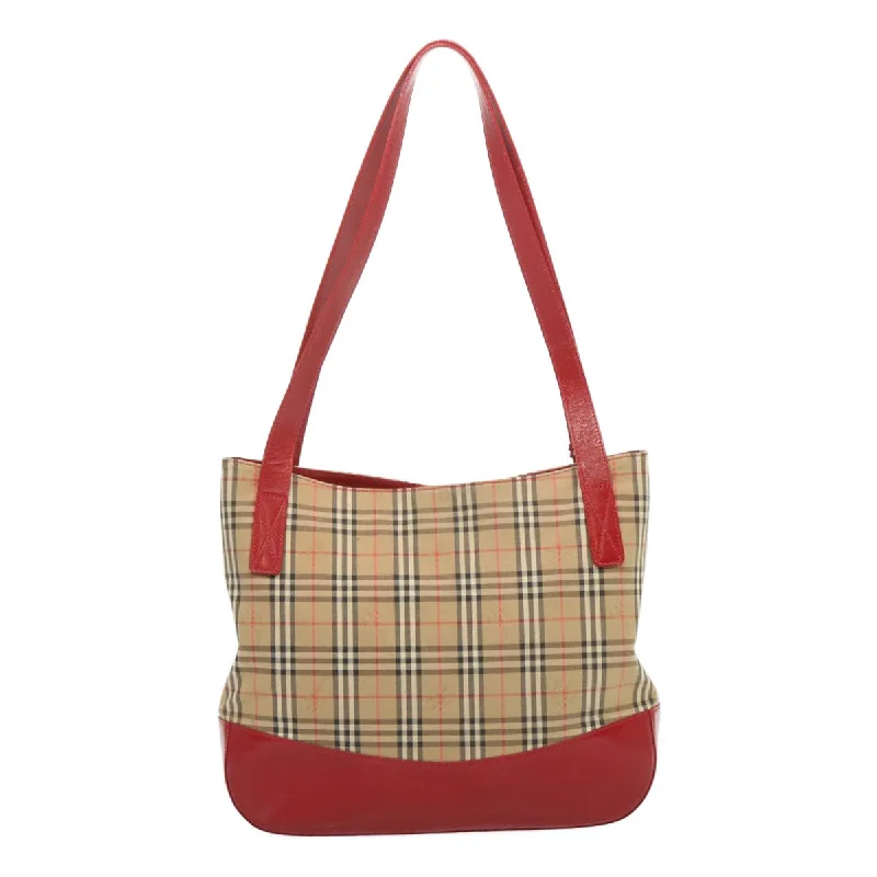 Burberry Bags for Women's Spring 2025 CollectionBURBERRYSs Nova Check Tote Bag Canvas Beige Red  67775