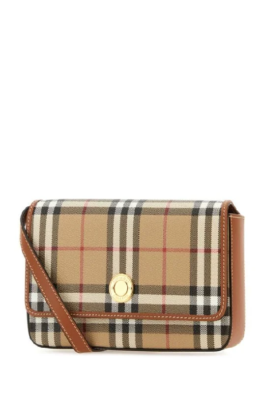 Elegant Burberry Clutch Bags for Formal EventsBurberry Woman Printed Canvas Hampshire Crossbody Bag