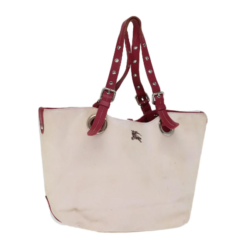 Burberry Bags with Magnetic Closures for Quick AccessBURBERRY Blue Label Tote Bag Canvas Beige Auth bs14156