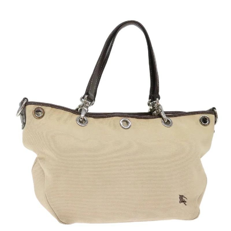 Minimalist Burberry Bags for a Sleek LookBURBERRY Blue Label Hand Bag Canvas Beige Auth bs13611