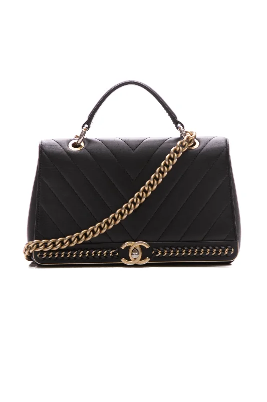 Chanel Vintage Inspired Handbag for Retro LoversChevron Flap Bag