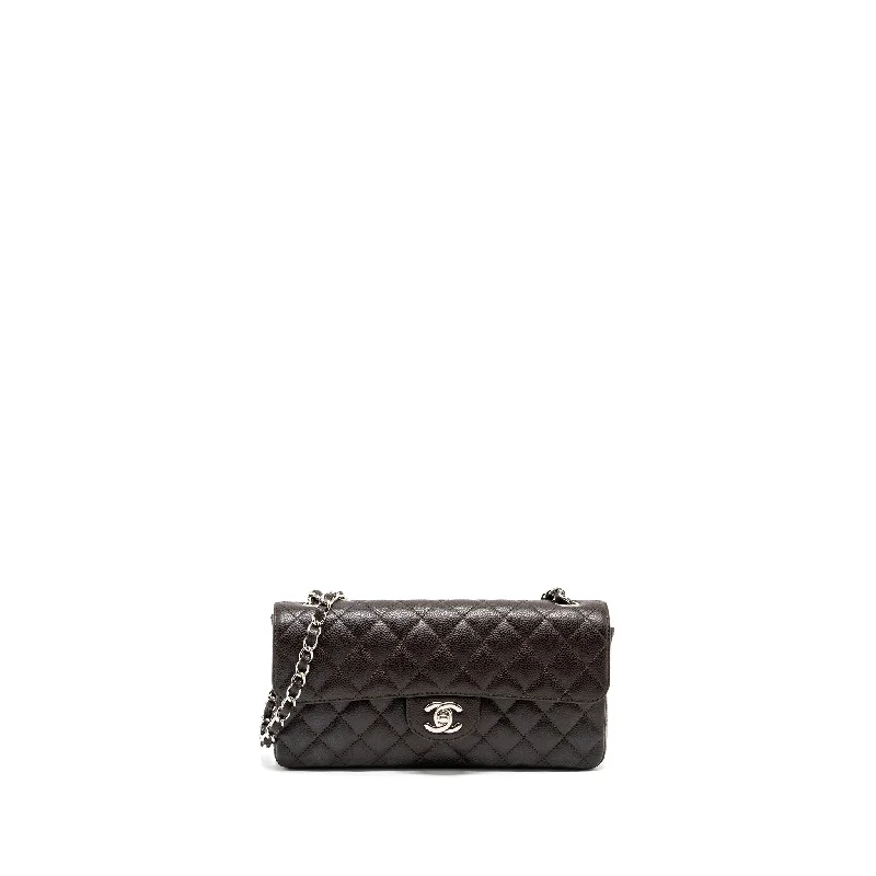 Chanel All - Match Handbag for Versatile StylingChanel East West Classic quilted flap bag caviar chocolate SHW