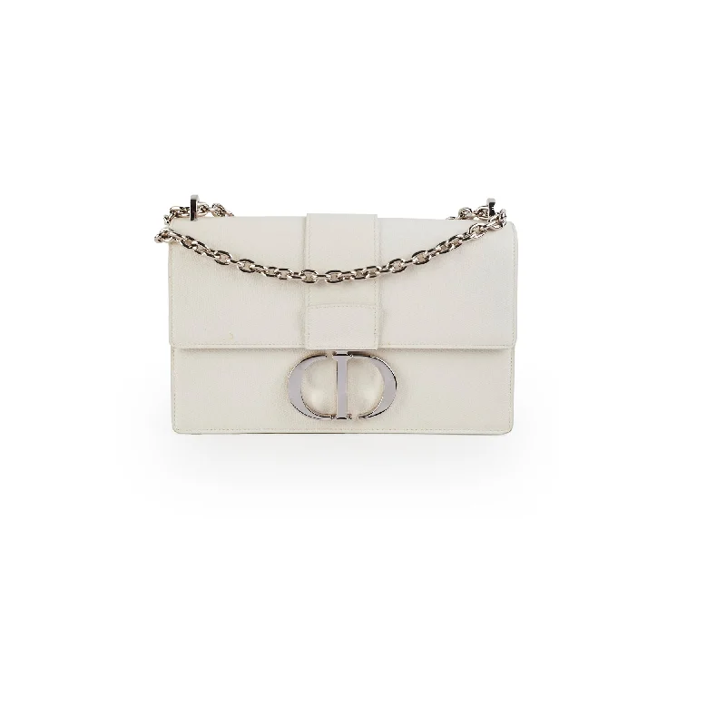 Christian Dior bags with a zip - top closure and multiple compartmentsChristian Dior Montaigne 30 White