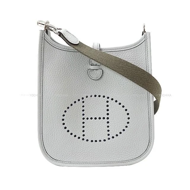 Hermes Constance Bags in Limited - Edition ColorwaysHERMES Shoulder bag Evelyne 16 TPM Amazone Bleu Pale/Etain Taurillon Clemence Silver HW Stamp W[BRAND NEW][Authentic]