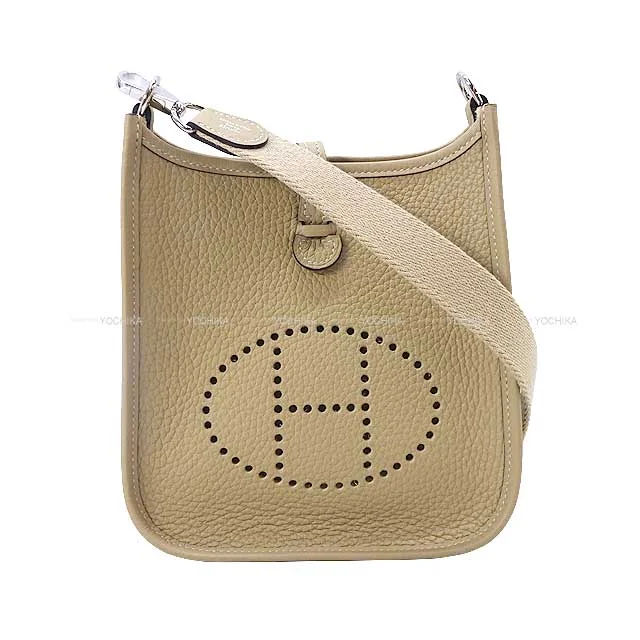 Two - Tone Hermes Bags for a Modern and Stylish AppearanceHERMES Shoulder bag Evelyne 16 TPM Trench Taurillon Clemence Silver HW Stamp U[BRAND NEW][Authentic]