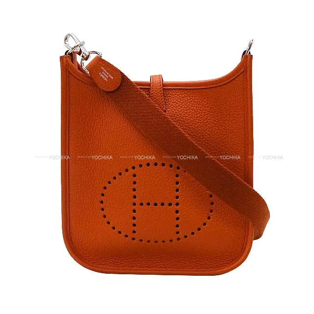 Sporty - Inspired Hermes Bags for Active Lifestyles[Pre-loved] HERMES Shoulder bag Evelyne 16 TPM Terre Battue Taurillon Maurice Silver HW Stamp Z[LIKE NEW][Authentic]