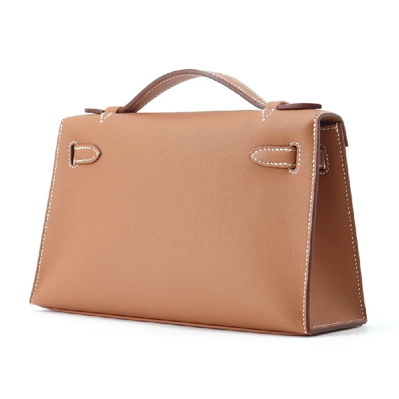 Versatile Hermes Arceau Bags for Different OccasionsHERMES PochetteKelly Gold Swift Leather