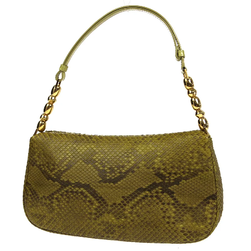 Fashion - forward Christian Dior tote bags for the modern womanChristian Dior * 2000 Maris Pearl Shoulder Bag Green Python 66485