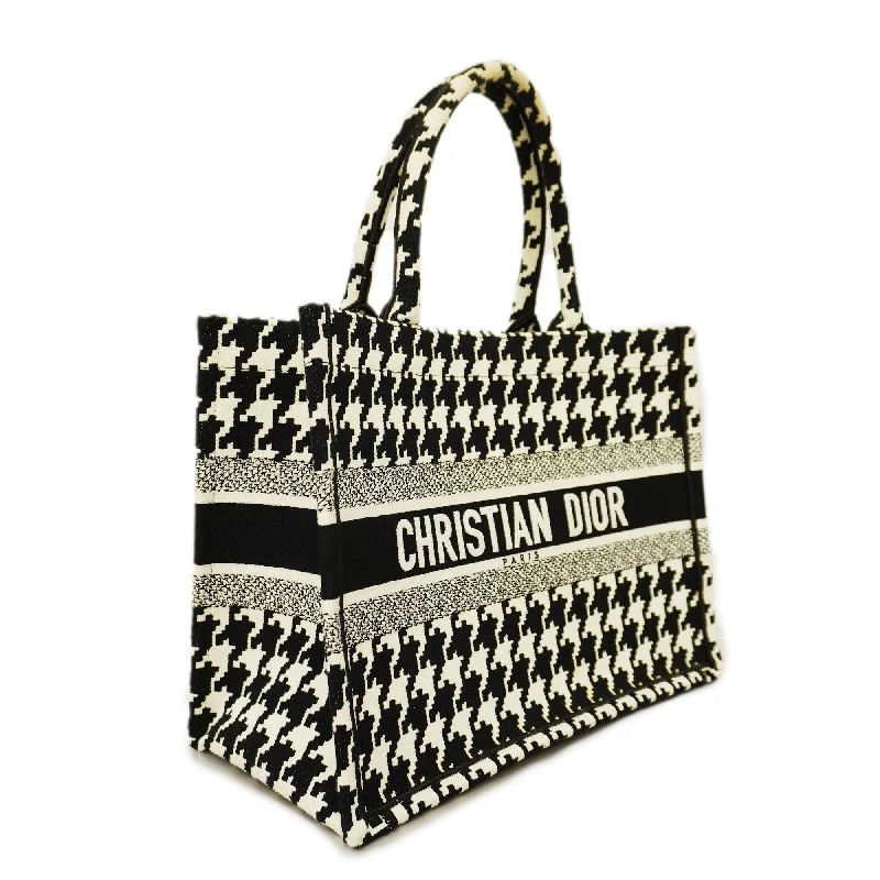 Christian Dior handbags with a removable shoulder strap for versatilityCHRISTIAN DIOR  Book Tote Women's Canvas Tote Bag Black