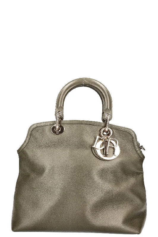 Christian Dior bags with a side - pocket for holding a water bottleCHRISTIAN DIOR Granville Bag Green