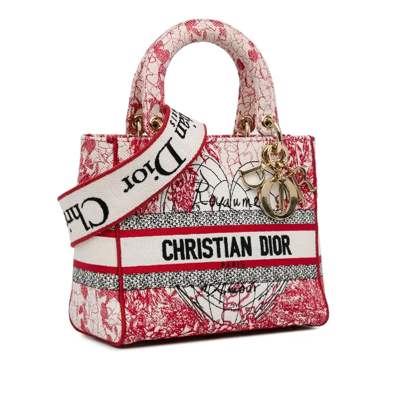 Luxury Christian Dior crossbody bags with a chain - link strapDior Medium Royale d'Amour Lady D-Lite (rka3Qp)