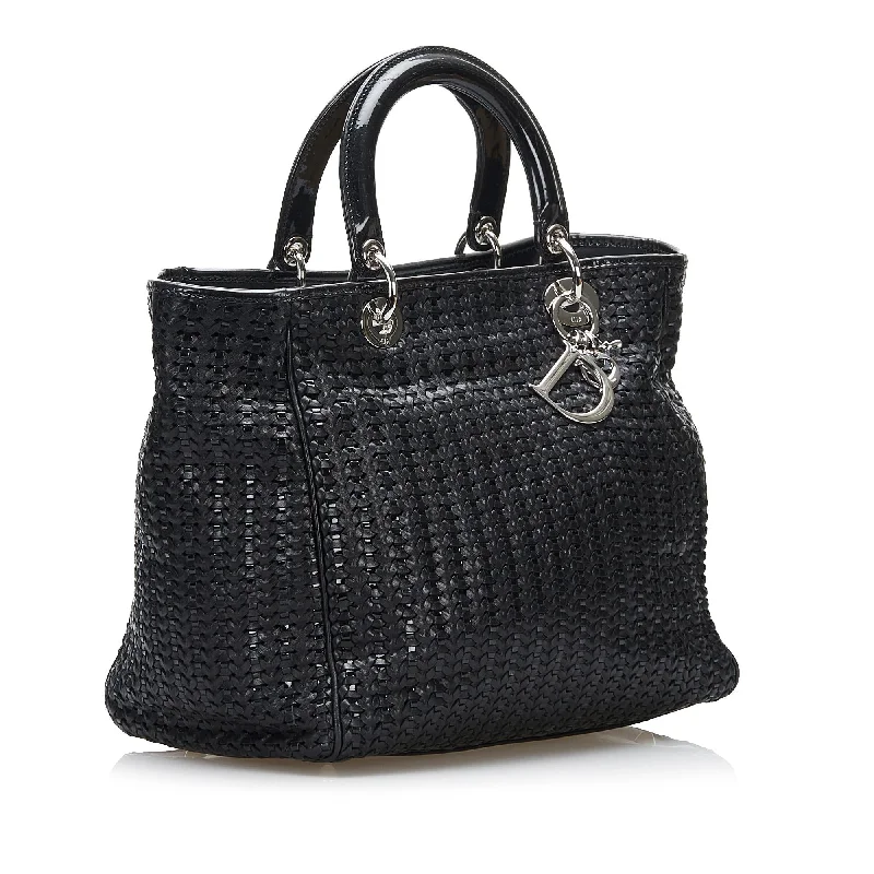 Christian Dior bags with a detachable coin purse insideDior Woven Soft Lady Dior (SHG-GXwYd9)