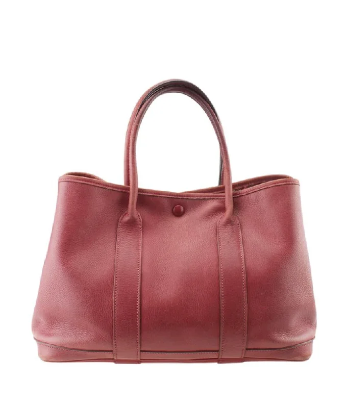 Sustainable - Inspired Hermes Bags with Eco - Conscious MaterialsHermes Garden Party TPM Red Swift Leather Tote Bag