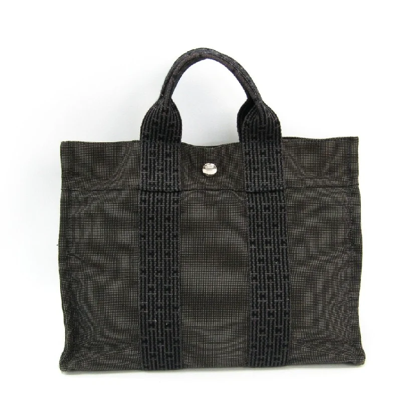 Soft - Handled Hermes So Kelly Bags for a Feminine TouchHermes Gray Canvas Herline PM Tote Bag (SHA14561)