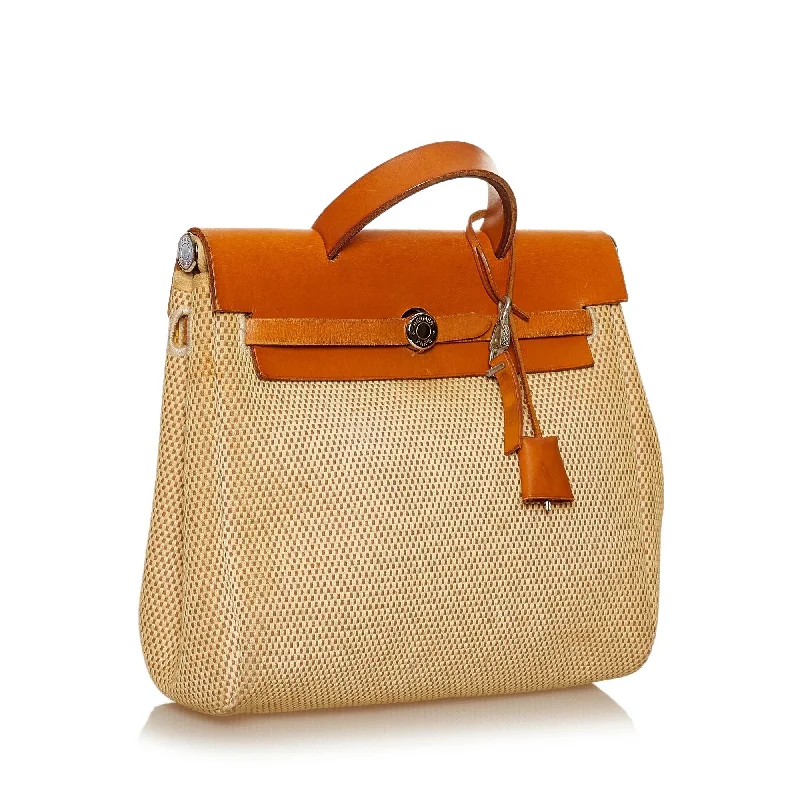 Hermes Sac a Depeches Bags with Antique - Style HardwareHermes Herbag Canvas Backpack (SHG-29550)