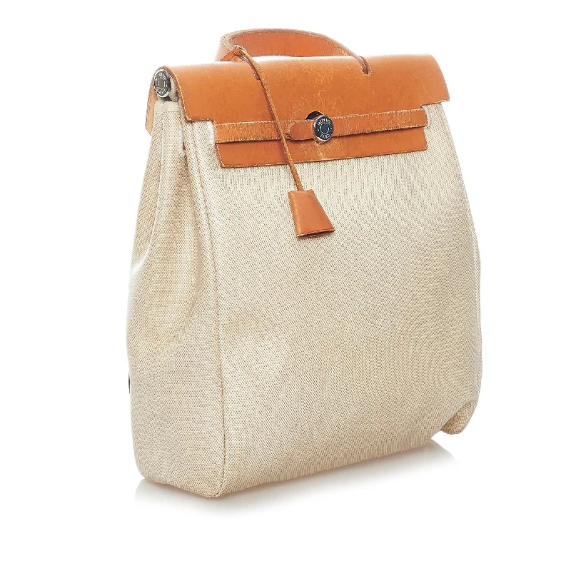 Functional Hermes Roulis Bags with Multiple CompartmentsHermes Herbag Canvas Backpack (SHG-32314)